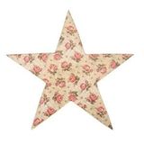 Vitale Şiva Çiçek Desenli Dekoratif Yıldız Krem 25x4 Cm Ak.fq0017-k Renksiz