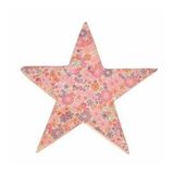 Vitale Şiva Çiçek Desenli Dekoratif Yıldız Pembe Küçük Biblo