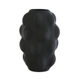 Vitale Siyah Kabarcık Cam Vazo 1 21,5*21,5*32 Cm AK.JK0030