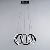 Vitale Siyah Metal Ledli Avize