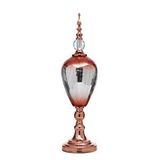 Vitale Sultan Bronz Kapaklı Vazo 24x15x49 Cm Ak.je0035 Çok Renkli
