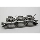 Vitale Volkan 3lü Siyah Bal Kavanozu 17*13*5 Cm Mtfk.0166 Çok Renkli