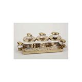 Vitale Volkan Gold Üçlü Baharatlık 17*13*5 cm MTFK.0192