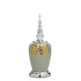 Vitale Yakut Silver Kapaklı Vazo 35 Cm Ak.je0177 Renksiz