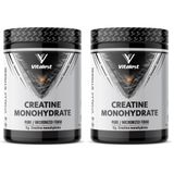 Vitalest Kreatin Toz 300 gr | Mikronize Kreatin Monohidrat, Güç Artışı ve Kas Performansı İçin Sporcu Takviyesi (2 paketi)