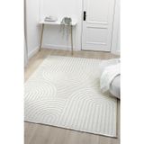 Vitali Home Fizy Beyaz Halı Loop Sisal Halı Modern Dokuma Oturma Odası Salon Halısı 13792A
