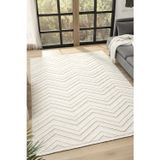 Vitali Home Fizy Beyaz Halı Loop Sisal Halı Modern Dokuma Oturma Odası Salon Halısı 13797A
