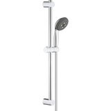 Vitalio Start 100 Sürgülü Duş Seti, 600 mm Sürgülü Ray , 100MM El Duşu 3 Akışlı , 1750 mm Duş Hortumu, Kireç Önleyici Sistem, Duş Başlığı, Krom, 26032000