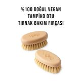 Vitalista %100 Doğal Vegan Tırnak Fırçası | Bitkisel Lifli El Ve Tırnak Temizleyici Ahşap Bakım Fırçası