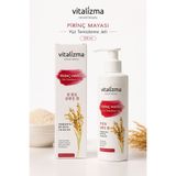 Vitalizma Pirinç Mayası Yüz Temizleme Jeli - Aydınlatıcı, Leke Karşıtı ve Gözenek Sıkılaştırıcı - Arbutin & Niasinamid 200 ml