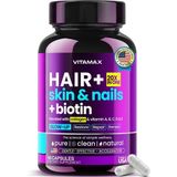 Vitamax Biotin Collagen Keratin Booster With Hyaluronic Acid Msm İnositol Astaxanthin 60 Caps