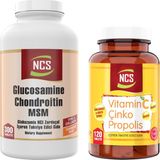 Vitamin C Çinko Propolis 120 Tablet+Glucosamine Chondroitin Collagen Msm 300 Tablet