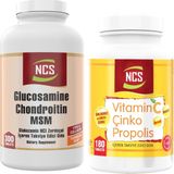 Vitamin C Çinko Propolis 180 Tablet+Glucosamine Chondroitin Collagen Msm 300 Tablet