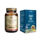 Vitamin D3 1000 Iu 100 Yumuşak Kapsül +Ocean Plus Omega 3 1200 Mg Balık Yağı 30 Kapsül