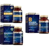 Vitamin Max ( C ,d , Zinc ) 60 Tablet + B Vitamin Complex 60 Tablet + Magnezyum 250MG 60 Tablet