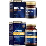 Vitamin Max ( C Vitamini ,d Vitamini ve Çinko Takviyesi ) 60 Tablet + Biotin 5000 Mcg 30 Tablet - Aromasız