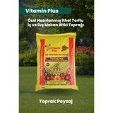 Vitamin Plus İthal Torflu Özel Karışım Perlit Katkılı Bitki Toprağı 40 Lt Salon Saksı Bitki Harcı
