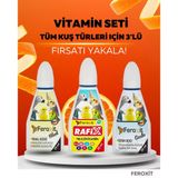 Vitamin Seti - Tüm Kuş Türleri Için 3 'Lü Vitamin Seti -Kısa Sürede Etkili