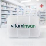 Vitaminsan Baskılı 7 Bölmeli İlaç Saklama Kutusu