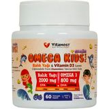 Vitamost Omega Kids Plus 60 Gummies Jelıbon - Yaban Mersini