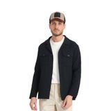 Vitanes Erkek Lacivert Overshirt Esneyen Kumaş Baharlık Trenç Ceket-Mont Lacivert 54