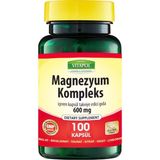 Vitapol Magnezyum Kompleks 6'lı Formül 100 Kapsül Malat,glisinat,taurat,sitrat,oksit,l-Treonat - Aromasız