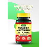 Vitapol Turmeric Milk Thistle Artıchoke Karaciğer ve Sindirim Destek – 100 Kapsül