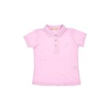 VİTASTORETR Açık Pembe Kız Düz Polo Yaka Lacost Tişört 2-4 Yaş VITA4100