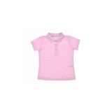VİTASTORETR Açık Pembe Kız Düz Polo Yaka Lacost Tişört 7 Yaş VITA4100