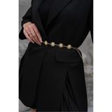 Vitastyle GOLD RENK GÜNEŞ DETAYLI TASARIM PREMİUM BEL ZİNCİRİ / BEL KOLYESİ/ZİNCİR KEMER