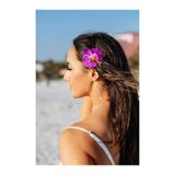 Vitastyle ORKİDE ÇİÇEĞİ FİGÜRLÜ ALOHA MANDAL TOKA