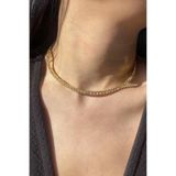 Vitastyle Zirkon Taş Detaylı Su Yolu Choker Kolye