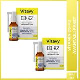 Vitavy D3K2 Vitamini Sprey 20 ml 2'li - Aromasız