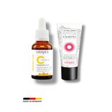 VITAYES Avantajlı Ikili Set 5 Dakikada Etkili Yüz Germe Kremi & %10 C Vitamini Hyalüronik Asit Serumu