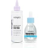 Vitayes Doğal Bakuchiol ve Squalene İçeren Cilt Serumu ile Cadı Fındığı Yüz Toniği Cilt Bakım Seti 200 ml