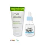 Vıtayes Retinol Alternatifi Bakuchiol %1Cilt Serumu Ve Siyah Nokta Karşıtı Yüz Temizleme Jeli Avantajlı Set