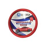 VİTEKSA Silikon Direksiyon Kılıfı Kırmızı 38 cm Kokusuz