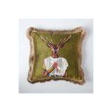 VİTELLİ Deer Roman Dekoratif Püsküllü Kırlent Kılıfı 1 Adet 50x50 cm
