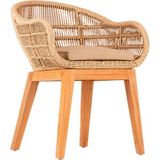 Vitello Amora Krem Rengi Rattan Bahçe Sandalyesi - Standart