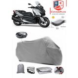 Vitello Heron 125 Branda Gri Arka Çanta Uyumlu(Topcase) Motosiket Brandası Motor Örtüsü Çadır Su Geçirmez Motosiklet Kılıfı Motor Brandası,lastikli,taşıma Torbalı