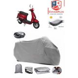 Vitello Life 80 Branda Gri Arka Çanta Uyumlu(Topcase) Motosiket Brandası Motor Örtüsü Çadır Su Geçirmez Motosiklet Kılıfı Motor Brandası,lastikli,taşıma Torbalı