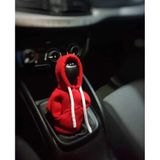 Vites Kılıfı Uyumlu Kapşonlu Sweatshirt Vitese Geçmeli Vites Topuzu Kılıfı Kırmızı