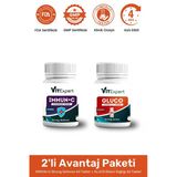 Vitexpert 2'li Set Bağışıklık ve Eklem Destekleyici Tablet Tüm Kediler İçin C Vitamini + Glukozamin Özel Paket