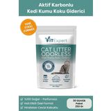 Vitexpert Active,Carbon,Premium,Kedi,Kumu,Koku,Giderici,Doğal,Aktif,Karbonlu,Granül,30,Günlük,Paket,250,Gr