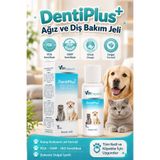 Vitexpert DentiPlus Kedi ve Köpek Ağız ve Diş Bakım Jeli Kolay Kullanım Ağız Kokusu Giderici Temizleyici Jel