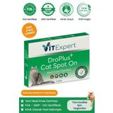 Vitexpert Droplus,Kedi,Damlası,Pire,Dış,Parazit,Bit,Kene,Deri,Bakımı,Için,Bitkisel,Damla,(,1-7,Kg,),5,Tüp
