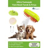 Vitexpert Yeni,Nesil,Şarjlı,Buharlı,Kedi,&,Köpek,Tarağı,Ultra,Yumuşak,Silikon,Tüy,Toplayıcı,Yıkama,Fırçası