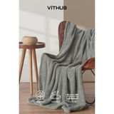 Vithus Wellsoft Tv Battaniyesi Peluş Polar Ultra Yumuşak Battaniye 140X170 cm - Duman Yeşili - 140 x 170 cm