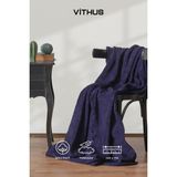 Vithus Wellsoft Tv Battaniyesi Peluş Polar Ultra Yumuşak Battaniye 140X170 cm - Lacivert - 140 x 170 cm