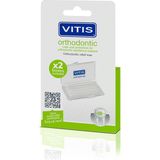 Vitis Ortodontik Diş Mum 2'li Blister Orta Sertlikte Koruyucu Fırça Kılı ile Ağız Yaralarını Önler